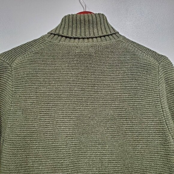 J Crew Women's Sweater Hunter Green Knit Turtleneck Long-Sleeved Wool Blend Sz S - Picture 14 of 14